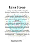 Lava Stone•Lava Rock Aromatherapy Custom Size Round Stretch (Available in Three different bead sizes: 8mm, 10mm, 12mm) Natural Gemstone Crystal Energy Bead Bracelet
