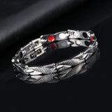 Premium Magnetic Therapy Stainless Steel Twisted Bracelet Dragon X Pattern