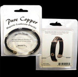 Pure Copper Magnetic Therapy Leatherette Bracelet Cuff