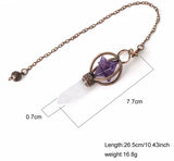 Merkabah Star of David Gemstone and Quartz Crystal Point Energy Healing Dowsing Crystal Pendulum