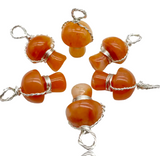 Mushroom Crystal Wire Wrapped Gemstone Pendant