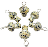 Mushroom Crystal Wire Wrapped Gemstone Pendant