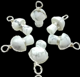Mushroom Crystal Wire Wrapped Gemstone Pendant