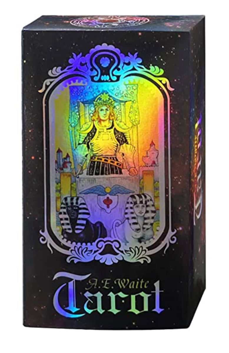 Holographic A. E. Waite Tarot Deck (King) GypsyGemsJewelryBox Holographic A. E. Waite Tarot Deck (King) GypsyGemsJewelryBox