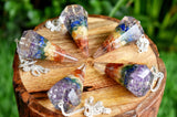 7 Chakra Orgone Energy Healing Dowsing Cone Crystal Pendulum