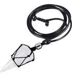 Macrame Rope Natural Gemstone Crystal Pendulum Point Hexagonal Pendant Necklace-Amethyst, Onyx, Opal, Quartz, Aventurine, Bloodstone, Lapis Lazuli, Rose Quartz