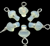 Mushroom Crystal Wire Wrapped Gemstone Pendant
