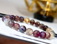 Unicorn Stone Pegmatite Round Smooth Stretch (8mm) Natural Gemstone Crystal Energy Bead Bracelet