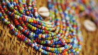 Waist Beads•Custom Size Round Smooth, Choice of Stretch/Tie/Adjustable Clasp(6mm) Natural Gemstone Crystal Energy Bead Waist Jewelry