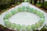 Aventurine AA+ African Pistachio Green•Custom Size•Round Smooth Stretch (8mm) Natural Gemstone Crystal Energy Bead Bracelet