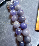 Tanzanite Purple Blue Indigo Custom Size Round Smooth Stretch (8mm) Natural Gemstone Crystal Energy Bead Bracelet