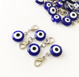 Evil Eye 🧿 Removable Charm with Lobster Clasp or Bead (Add to my Bracelet) Good Luck Protection Wealth Turkish Bead
