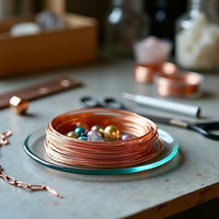 Add-On Option •Wire Threaded Bead Bangle Bracelet or •Flexible Strong Stainless Steel Jewelry Wire - Available in Silver, Copper, Rose Gold or Gold. Simply add it to your cart along with your bracelet purchase.