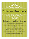 7 Chakra Rose Petal Flower and White Sage Smudge Stick Bundle