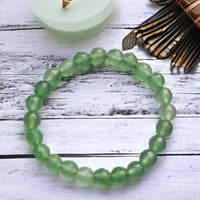 Aventurine Green Custom Size Faceted Stretch (8mm) Natural Gemstone Crystal Energy Bead Bracelet