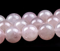 Quartz - Rose Quartz Custom Size Pink Madagascar Braided Macrame Adjustable Sliding Knot Round Smooth (8mm) Natural Gemstone Crystal Energy Bead Bracelet