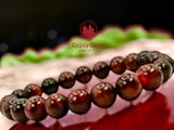 Tiger’s Eye - Red Custom Size Round Smooth Stretch (10mm Grande) Natural Gemstone Crystal Energy Bead Bracelet