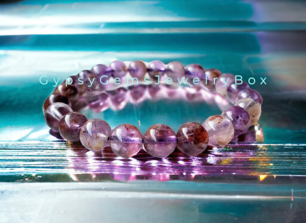 100%Natural Crystal Beads Bracelets Quartz Natural Stone Streche Brace