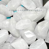 Quartz - Snow White Quartz Custom Size Round Smooth Stretch (8mm) Natural Gemstone Crystal Energy Bead Bracelet