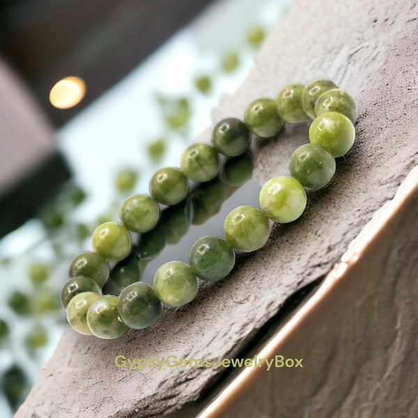 Crystal Faceted Beads Bracelets Peridot