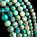 Turquoise - Green Skin Howlite Custom Size Round Smooth Stretch (8mm) Natural Gemstone Crystal Energy Bead Bracelet