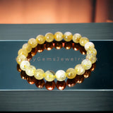 Citrine Custom Size Yellow Round Smooth Stretch (8mm) Natural Gemstone Crystal Energy Bead Bracelet "High Quality”