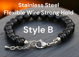 Add-On Option •Wire Threaded Bead Bangle Bracelet or •Flexible Strong Stainless Steel Jewelry Wire - Available in Silver, Copper, Rose Gold or Gold. Simply add it to your cart along with your bracelet purchase.