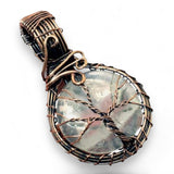 Phantom Quartz • Tree of Life • Copper Wire Wrapped Weave Pendant Necklace