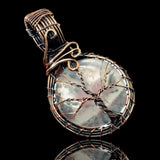 Phantom Quartz • Tree of Life • Copper Wire Wrapped Weave Pendant Necklace