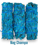 Nag Champa Blue Sage Smudge Stick Bundle