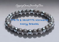 PYRITE & HEMATITE Minimalist Energy Bracelet
