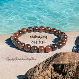 Mahogany OBSIDIAN Gemstone Bracelet