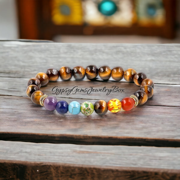 Custom Stone Bracelet Made with Natural Healing Stones, Beads and More Macrame Knotted