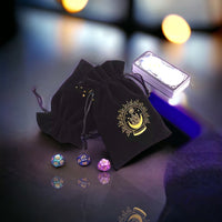 Black Thick Plush Velvet Tarot Crystal Storage Bag