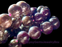 Ruby - Burmese Myanmar Ruby Custom Size Round Smooth Stretch (8mm) Natural Gemstone Crystal Energy Bracelet