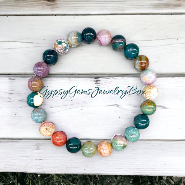 Anxiety Bracelet, Fashionable Frosted Healing Stone Bracelet For Meditation  