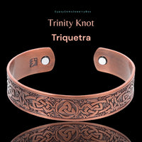Magnetic Bio Viking Celtic Copper Magnetic Therapy Bracelet Cuff