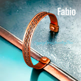 Copper Magnetic Hand Forged Solid Pure Copper Therapy Bracelet Cuff
