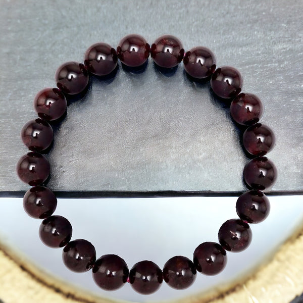 Natural Red Garnet Beads Round, 3mm 4mm 6mm 8mm 10mm 12mm In Full 15.5 - Foto 3