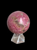 Rhodonite Pink Custom Size Round Smooth Stretch (8mm) Natural Gemstone Crystal Energy Bead Bracelet