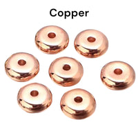 Jasper - Dalmatian Jasper + Black Onyx + Lava Stone Gold/Silver/Copper spacer Choice Custom Size Round Stretch (8mm) Natural Gemstone Crystal Energy Bead Bracelet