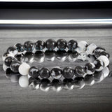 Jasper - Zebra Jasper Custom Size Genuine Round Smooth Stretch (8mm) Natural Gemstone Crystal Energy Bead Bracelet