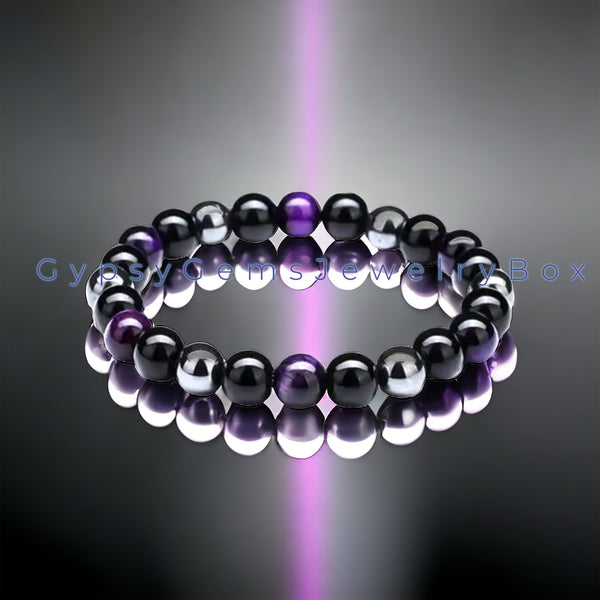 Black Onyx Gemstone Beads - 8mm round