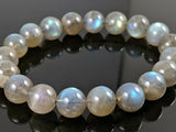 Labradorite - Rainbow Custom Size Round Smooth Stretch (10mm Grande) Natural Gemstone Crystal Energy Bead Bracelet