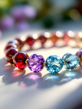 Memory Grief Natural Gemstone Bead Bracelet • Custom Designed