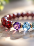 Memory Grief Natural Gemstone Bead Bracelet • Custom Designed