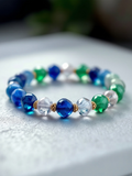 Memory Grief Natural Gemstone Bead Bracelet • Custom Designed