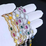 Colorful Gemstone Necklace (Unisex)