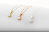 Ethereal Glow White Opal Necklace - Dazzling Gemstone Elegance