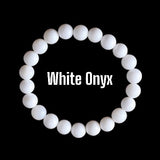ONYX  'White Onyx' Energy Bracelet "Endurance"